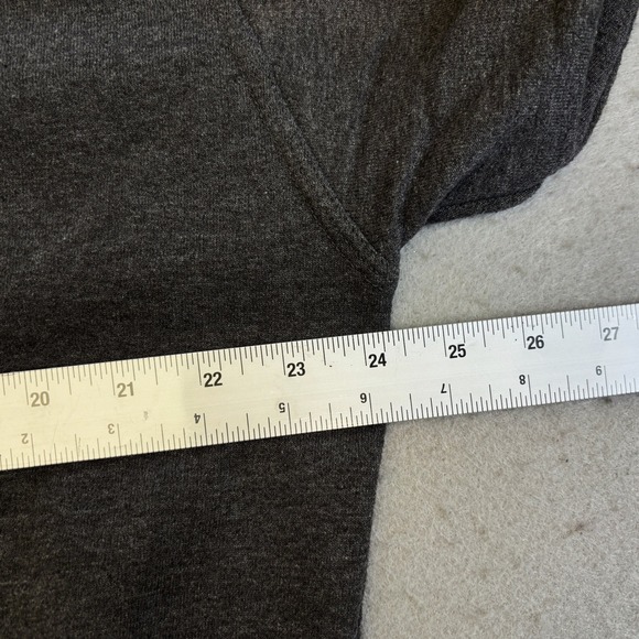 Champion Sweatshirt Mens Large Charcoal Gray Script Logo Pullover Retro Casual - Picture 4 of 7